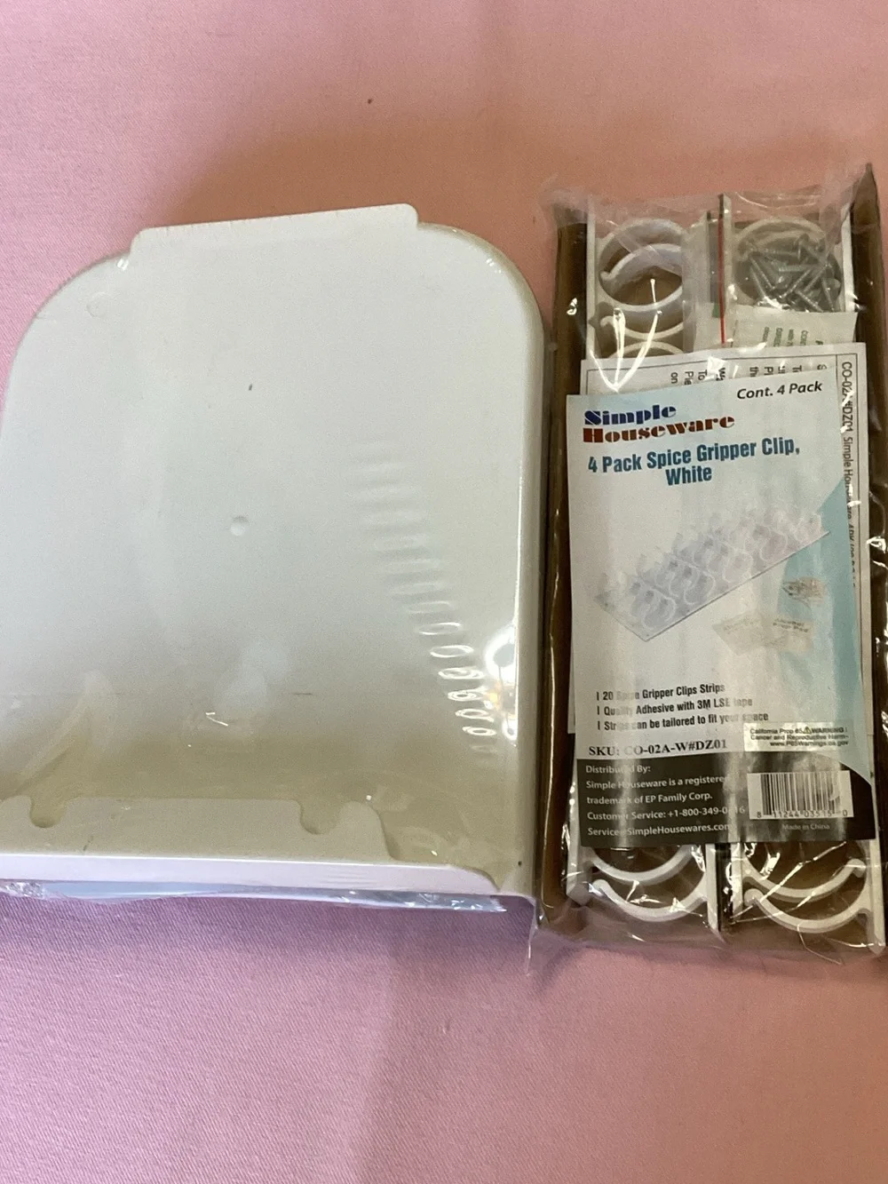White Countertop Compost Bin with Removable Inner Pail